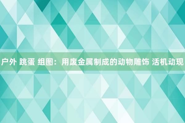 户外 跳蛋 组图：用废金属制成的动物雕饰 活机动现